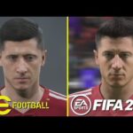 eFootball 2022 (PES 2022) vs FIFA 22 PS5 4K Graphics Comparison
