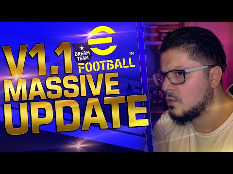 eFootball 2022 Update V1.1 Improved Responsiveness and new dream team features.