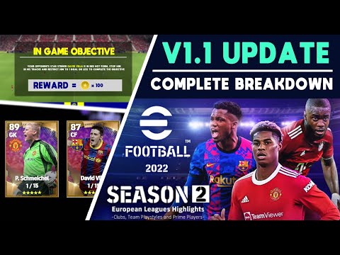 eFootball 2022 | V1.1 COMPLETE Breakdown – Objectives, Gameplay & New Legends!
