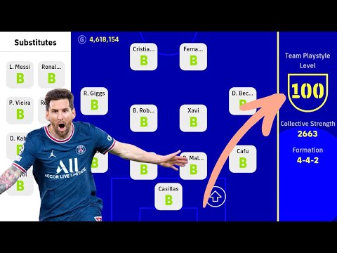 OMG!! NEW SQUAD 😱😱  TEAM PLAYSTYLE LEVEL 100!! EFOOTBALL 2022 MOBILE