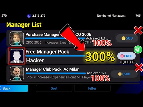 Coaching Affinity 300% 😱 NEW UNDERRATED MANAGER! QUICK COUNTER PLAYSTYLE IN eFootball 2024 Mobile